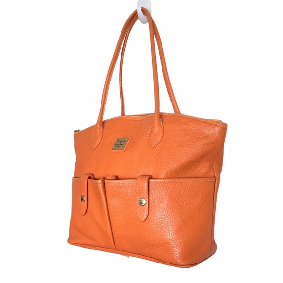 Dooney & Bourke Handbags - Dooney & Bourke Pebble Leather Crescent Tote